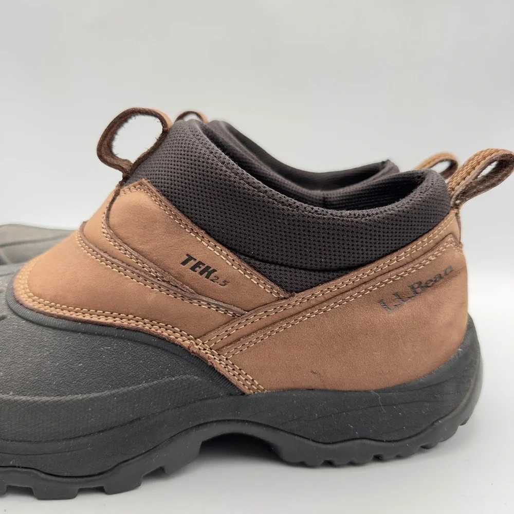 LL Bean Mens Tek 2.5 Waterproof Storm Chaser Boots Brown Black 9.5 M 290589